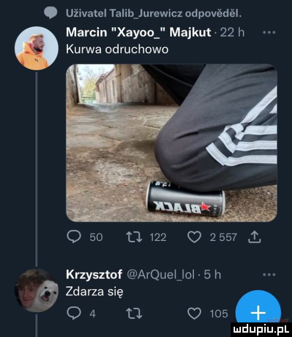 uźivatel talib jurewicz odpovédél. marcin xayoo majkut    h kurwa odruchowo o    o     o      i krzysztof arquellol   h zdarza się q  t c