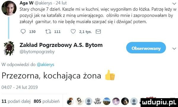 w    w v aga w yr a starychmuje   mm kama rm w kuchni wwęcwygomłam do łóżka patrzę ezaw paziu jak na katafalk z mią umlewającego olśmła mme. zaproponowałam by mszyc garmtur to me będę muaaa szarpać się dźwigać potem o bg cl ua may e zaklad pogrzebowy a s. byłam jytumpquzeby w udouwwedzw do akrevys przezorna kochająca żona b m u    hu   m    podan mw ws mmm