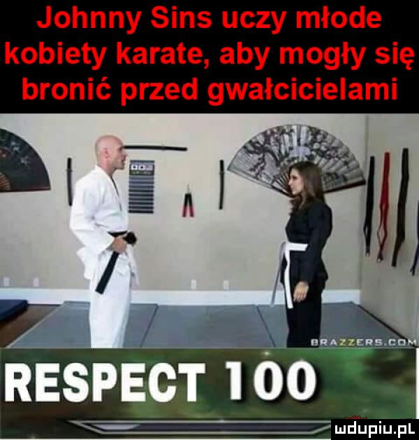 johnny sens uczy młode kobiety karate aby mogły się bronić przed gwałcicielami respekt     mdłupiupl
