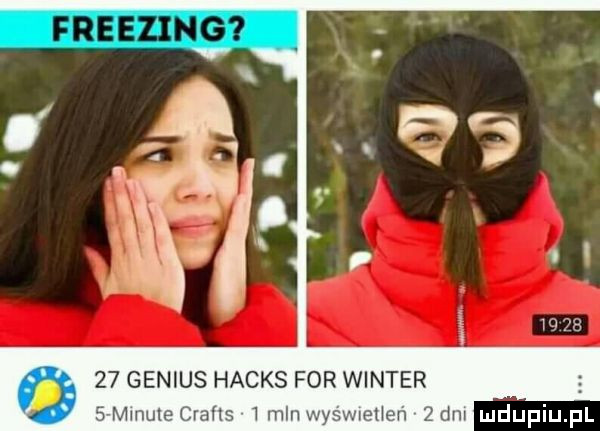 freezing.    genius hacks for winter mumtu ww w mm w dm