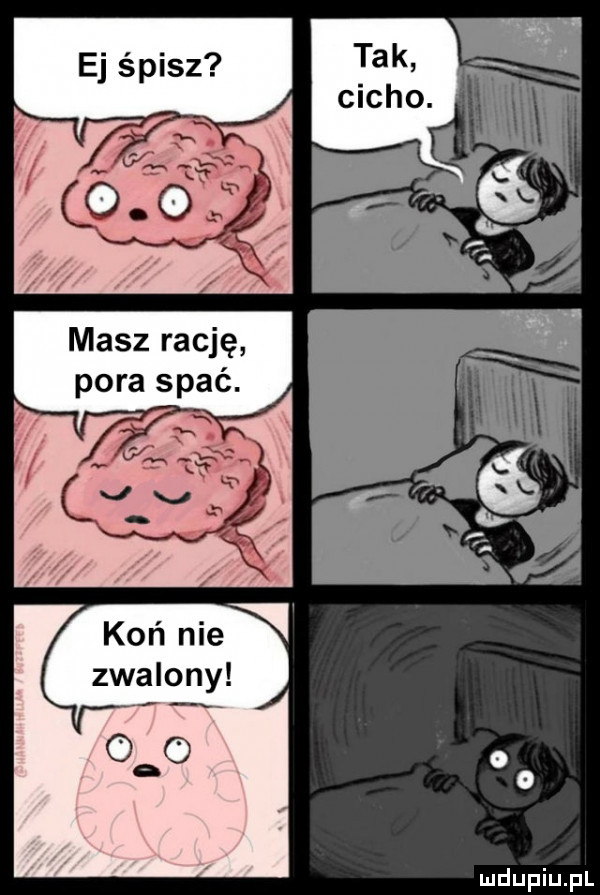 ora spac masz rabę p. i zwalony