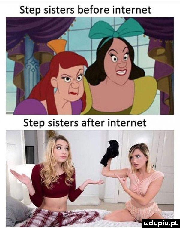 step sisters before internet