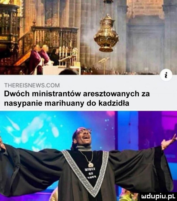 abakankami dwóch ministrantów aresztowanych za nasypanie marihuany do kadzidła