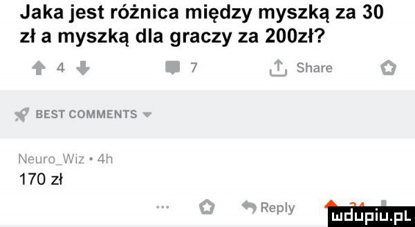 jaka jest różnica między myszką za    zł a myszką dla graczy za    zł m zur adm hs     zł