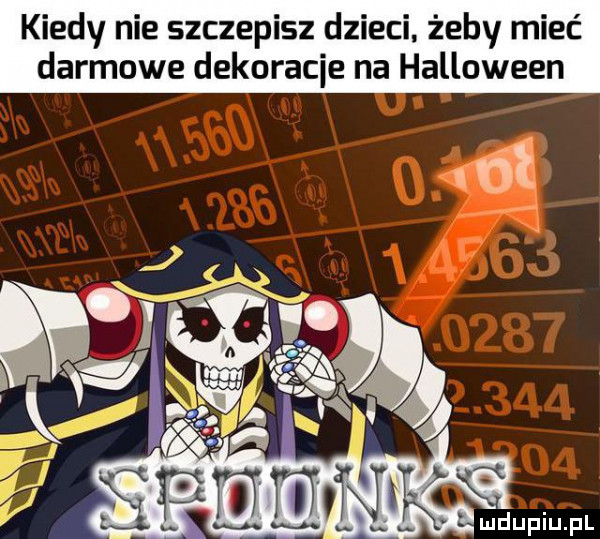 kiedy nie szczepisz dzieci żeby mieć darmowe dekoracje na halloween g l