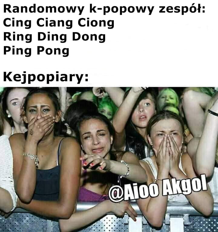 randomowy k popowy zespół cing ciang ciong ring deng dong ping pong kejpopiary r