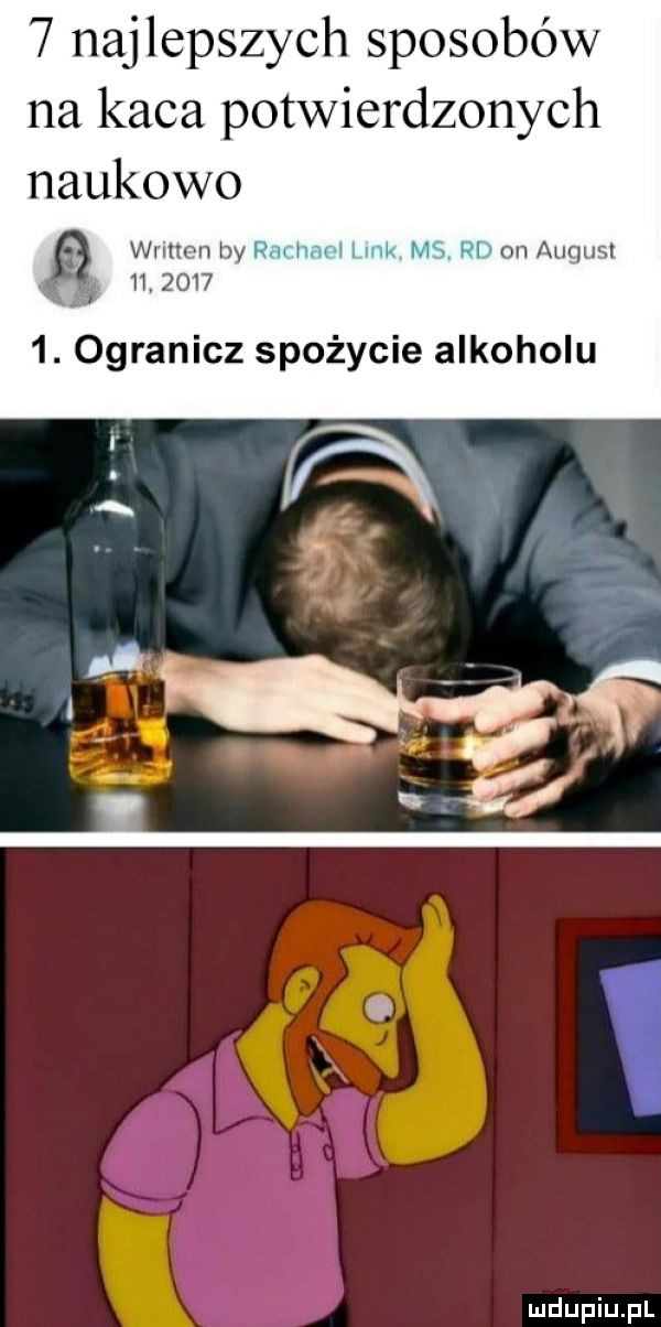 najlepszych sposobów na kaca potwierdzonych naukowo wrmnn hy   won auquśl         . ogranicz spożycie alkoholu