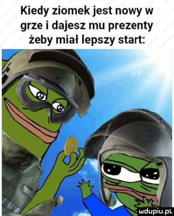 kiedy ziomek jest nowy w grze i dajesz mu prezenty żeby miał lepszy start v. x x   wii