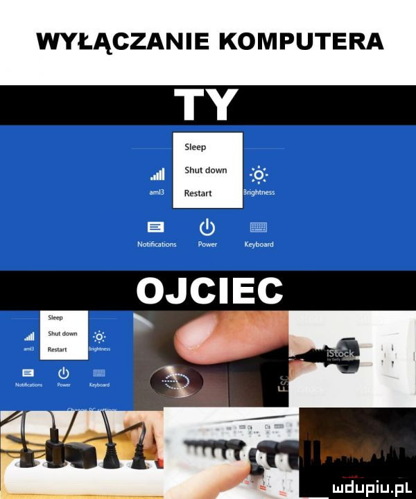 wyłączanie komputera ojciec