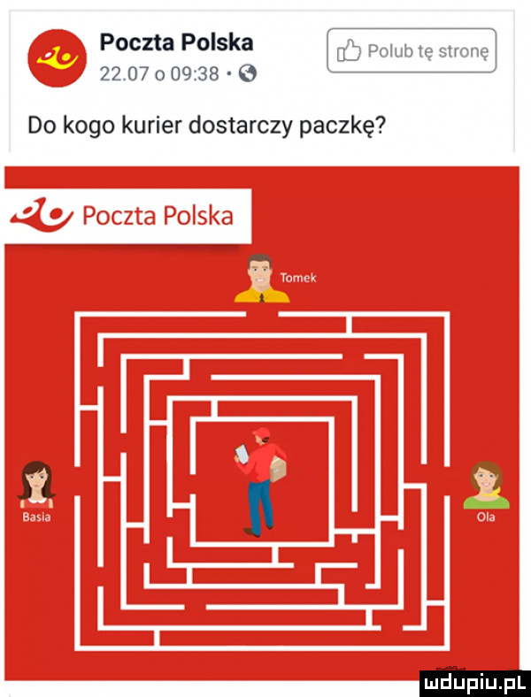 poczta polska       o       do kogo kurier dostarczy paczkę