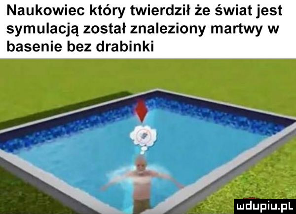 naukowiec który twierdził że świat jest symulacją został znaleziony martwy w basenie bez drabinki