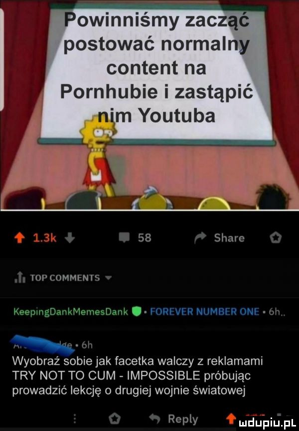 Powinniśmy zacząc postować normalny content na Pornhubie i zastąpić nim Youtuba