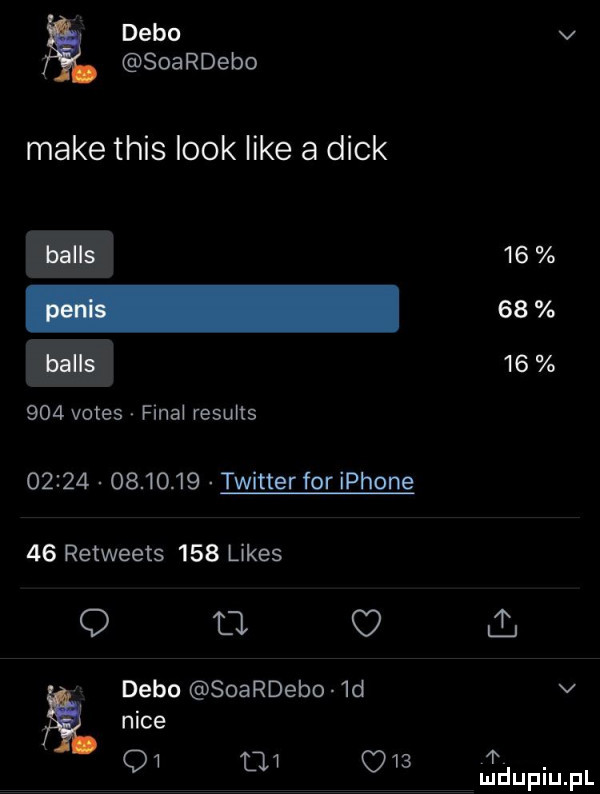 debo v soardebo make tais look like a chick     vates final results                twitter for iphone    retweets     limes   lil c i debo oardebo  d v a nice  . q  l u