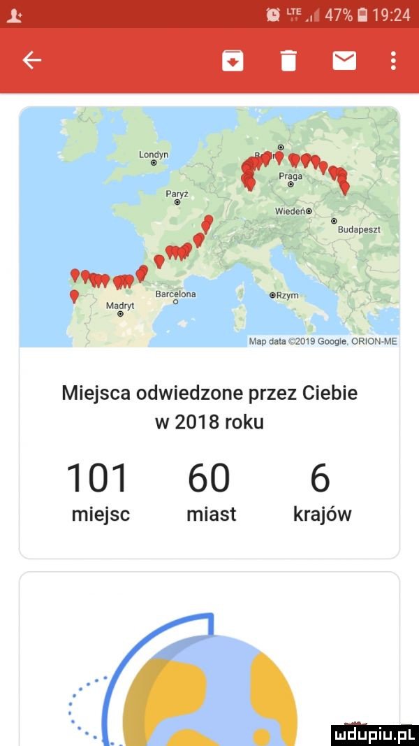 wiedeńo maanam eevcełnna bwzym mad omv map ueib żd qgwqwe cam me miejsca odwiedzone przez ciebie w      roku           miejsc miast krajów a o