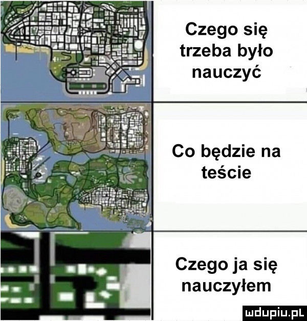 czego się trzeba było nauczyć co będzie na teście czego ja się nauczyłem ludu iu. l