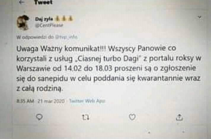 dn am wazny komunikat wszyscy panowie co rodziną. mw o vow mi a. d o