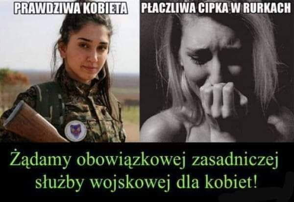 xóą x-a żądamy obowiązkom e i zasadniczej służby vojskmvcj dla kobiet